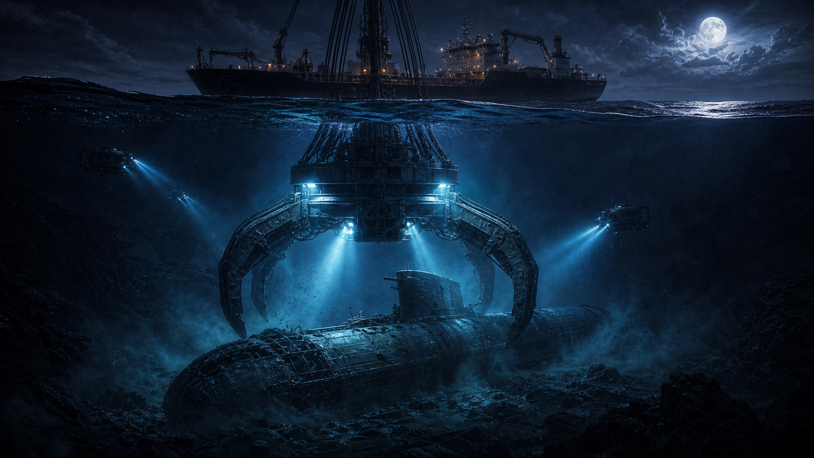 Project Azorian CIA Sunken Submarine Recovery Program — article illustration
